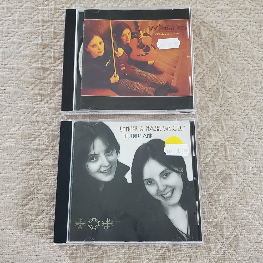Jennifer & Hazel Wrigley 1999 Mither o' the Sea & 1997 Huldreland Audio CD MINT